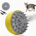Cat Paw / Lemon Dual-Style Optional 3-in-1 Electric Pet Steaming Brush, Cat Paw Standard Model (150mAh) - One-button Spray Massage and Cleaning, Self-cleaning, Suitable for Both Cats and Dogs, for Massaging, Cleaning, and Removing Loose Hair