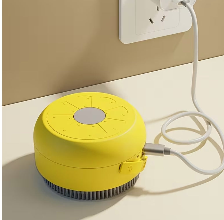 Cat Paw / Lemon Dual-Style Optional 3-in-1 Electric Pet Steaming Brush, Cat Paw Standard Model (150mAh) - One-button Spray Massage and Cleaning, Self-cleaning, Suitable for Both Cats and Dogs, for Massaging, Cleaning, and Removing Loose Hair